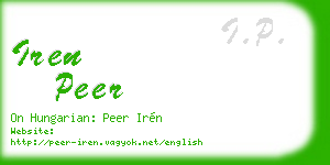 iren peer business card